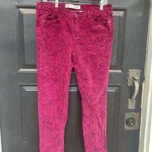Joe fresh slim velvet jeans size 10 in perfect condition